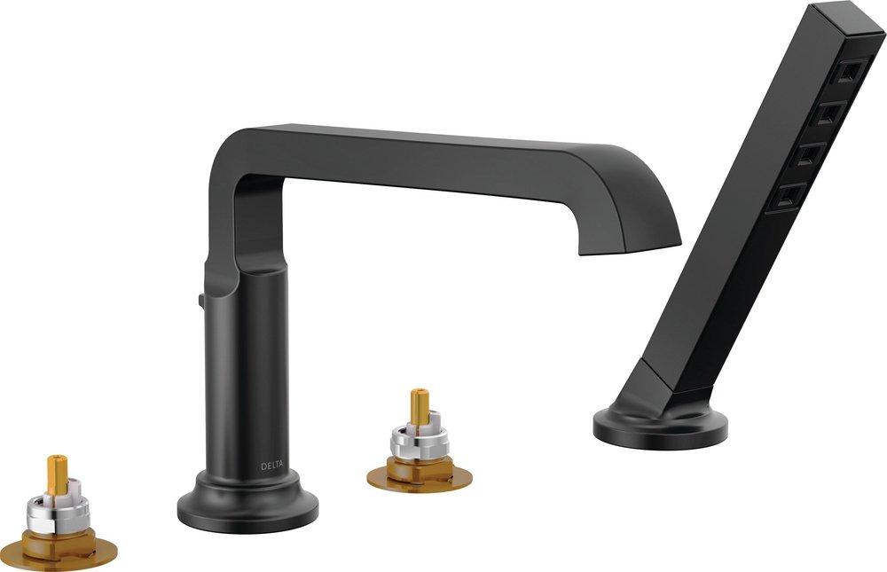 DELTA TETRA ROMAN TUB TRIM WITH HAND SHOWER 