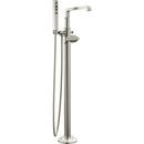 Delta Faucet Lumicoat Stainless Less Handles Floor Mount Filler (Trim Only) 