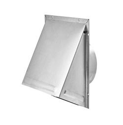 7 in. Round Wall Cap with Aluminum Damper