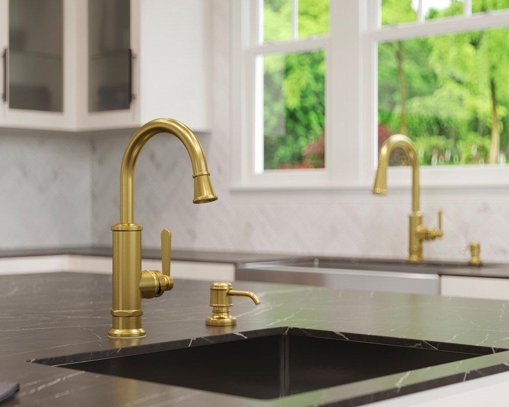 CCY 1.8 GPM 1HDL BAR TD BG BRUSHED GOLD PORT HAVEN 