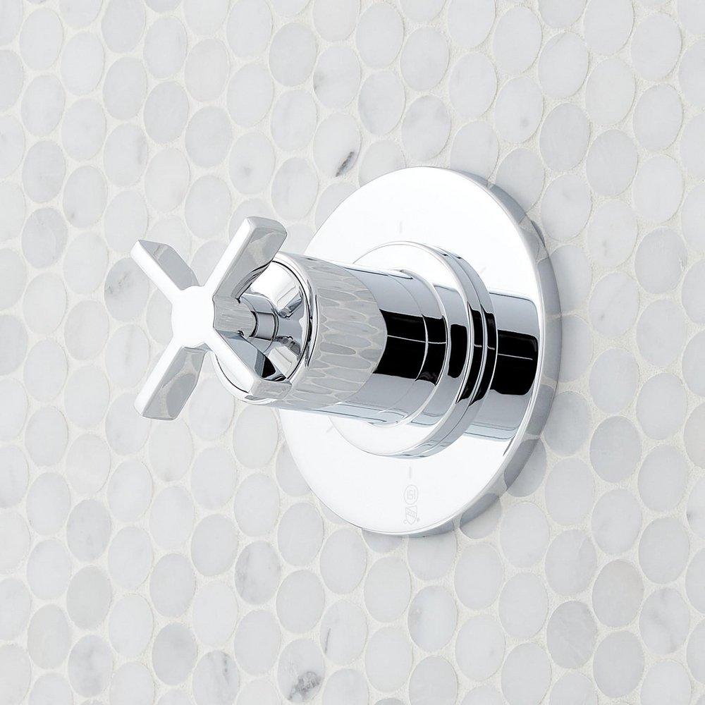 IN-WALL SHOWER DIVERTER TRIM AND 1/2 ROUGH-IN VALVE CHROME 