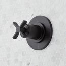 Single Handle Diverter Valve Trim in Matte Black - Includes Valve