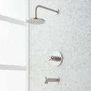 PRESSURE BALANCE TUB AND SHOWER SYSTEM BRUSHED NICKEL 