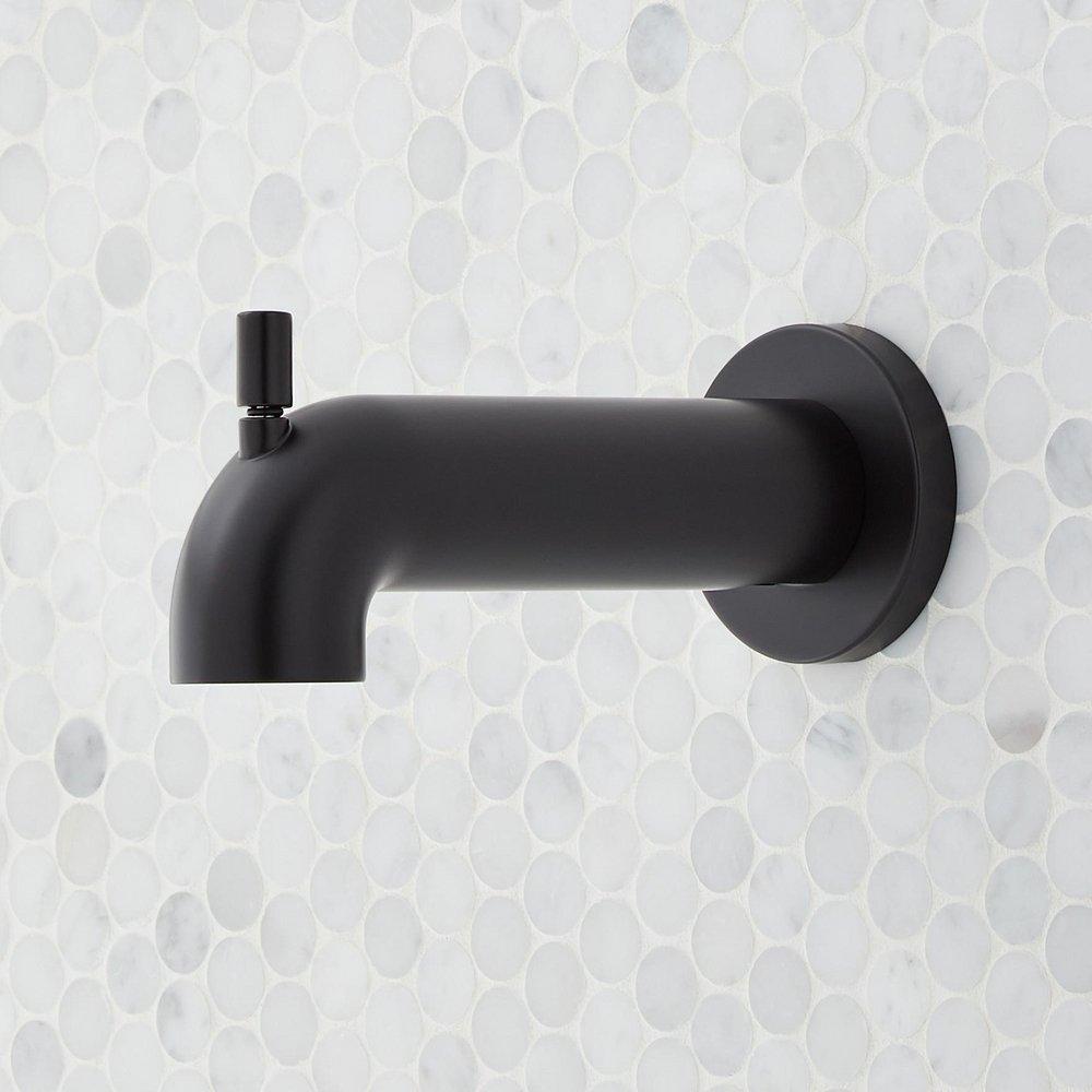 PRESSURE BALANCE TUB AND SHOWER SYSTEM MATTE BLACK 