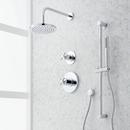 Single Function Pressure Balancing Valve Shower System with Slide Bar and Hand Shower in Chrome