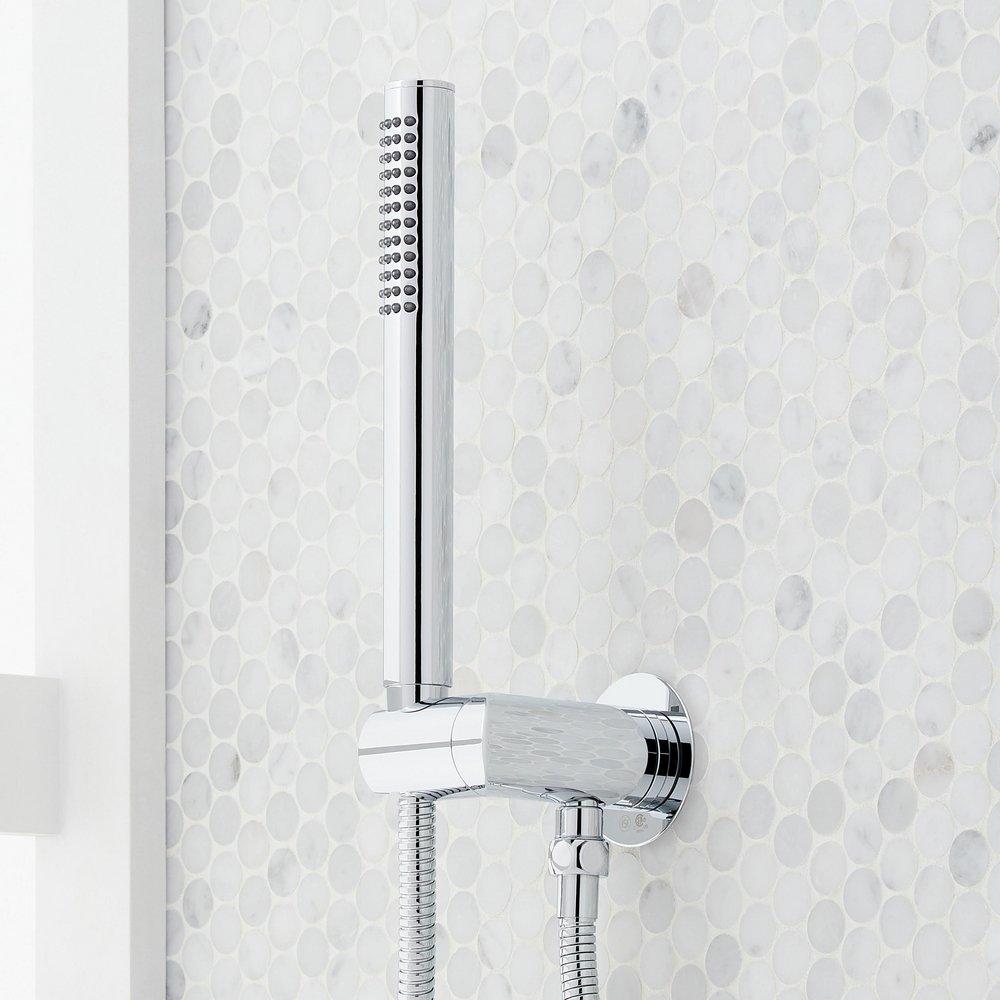 Single Function Pressure Balancing Valve Shower System with Hand Shower in Chrome 