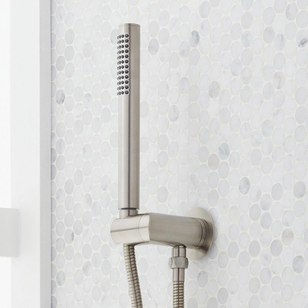 PRESSURE BALANCE SHOWER SYSTEM WITH HAND SHOWER BRUSHED NICKEL 