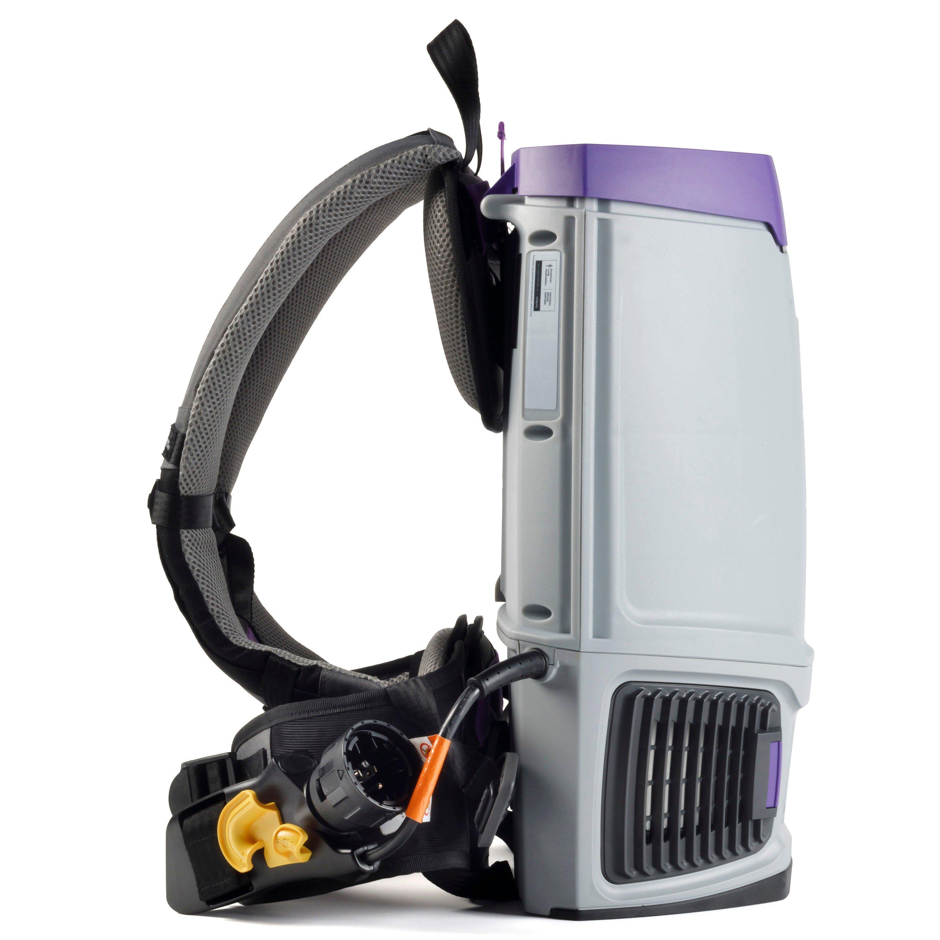 GoFit 6 6 qt. Backpack Vacuum with Xover Multi-Surface Telescoping Wand Tool Kit 