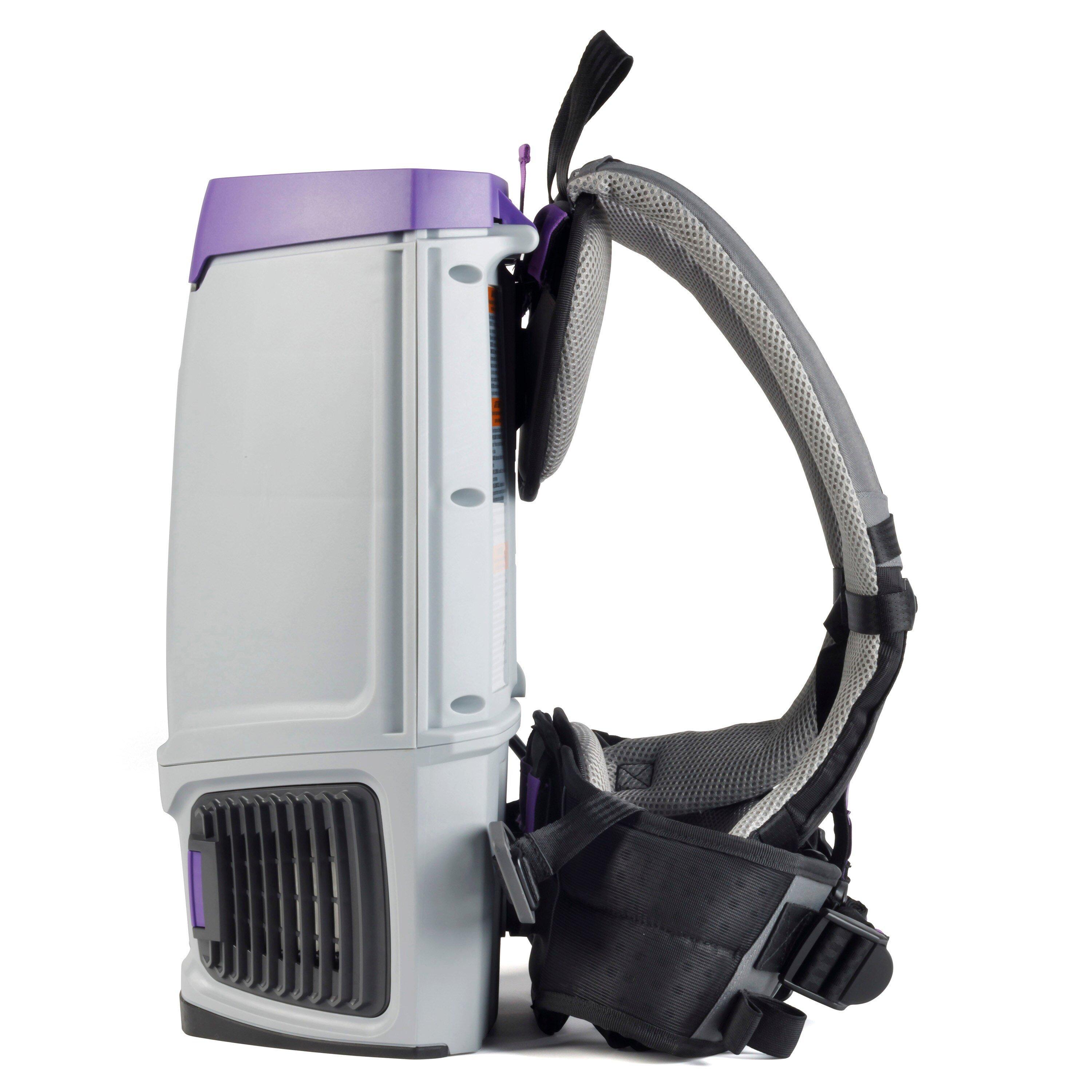GoFit 6 6 qt. Backpack Vacuum with Xover Multi-Surface Telescoping Wand Tool Kit 
