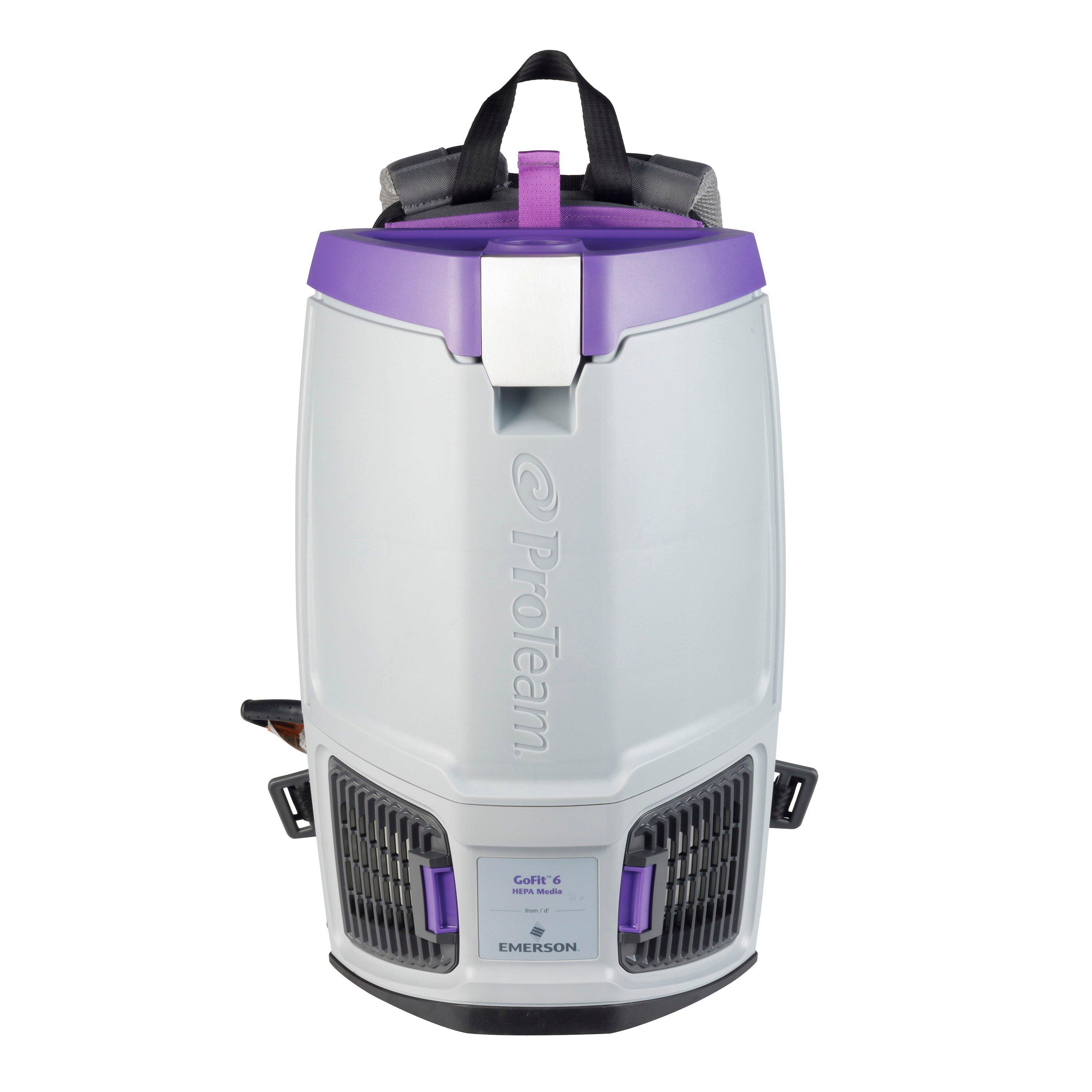 GoFit 6 6 qt. Backpack Vacuum with Xover Multi-Surface Telescoping Wand Tool Kit 