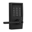 Smart Wifi Deadbolt with Keypad and Lever Handle in Matte Black