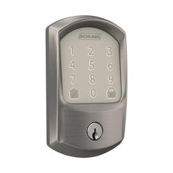 Smart Wifi Deadbolt with Keypad in Satin Nickel