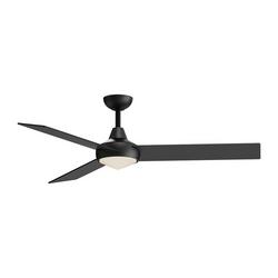 56in. Indoor 3-Blade Matte Black Ceiling Fan