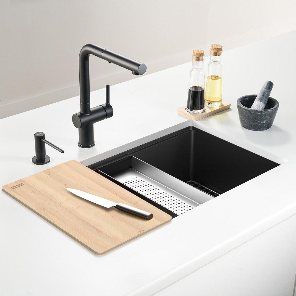 11.8 in. x 18.1 in. Maple Cutting Board for Workstation Sinks 