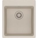 Franke Stone Grey 17-5/16 x 19-11/16 in. No Hole Dual Mount Granite Bar Sink 