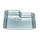 30-33/50 in. Undermount Stainless Steel Single Bowl Kitchen Sink in Silk