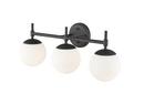 3-Light Vanity Fixture in Matte Black 
