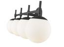 4-Light Vanity Fixture in Matte Black 