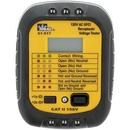 GFCI Receptacle & Voltage Tester, 120V Plug-In 