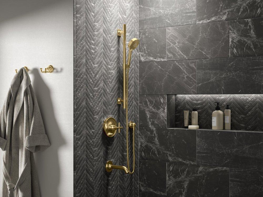 AWAKEN G110 MULTIFUNCTION 2.5 GPM HANDSHOWER VIBRANT BRUSHED MODERNE BRASS 