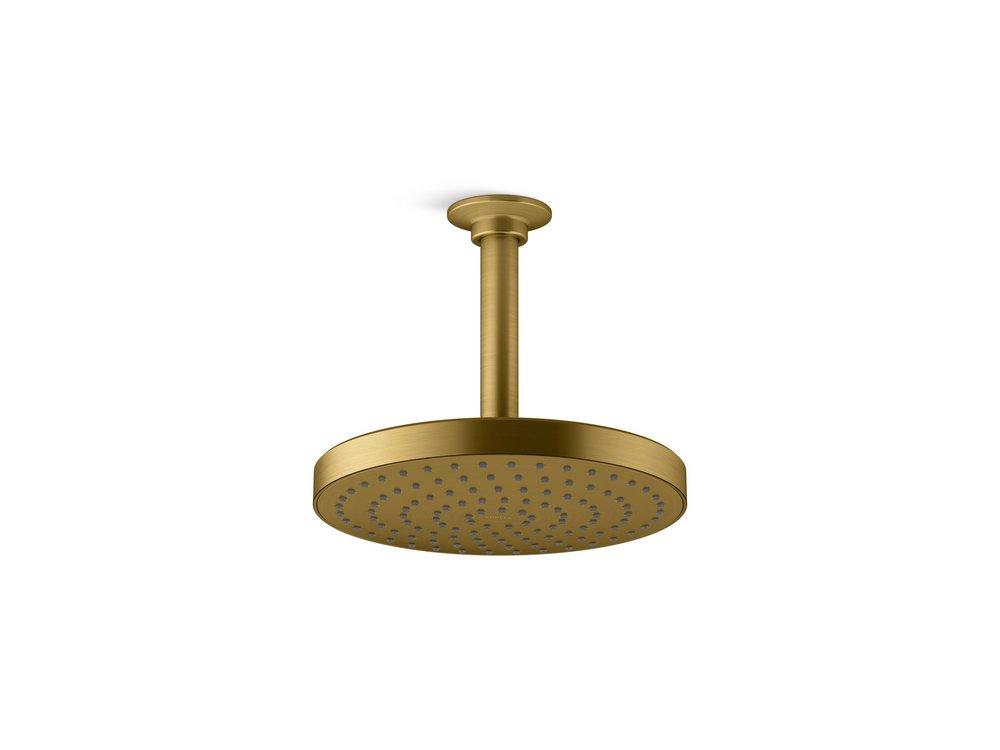 KOHLER Vibrant&reg; Brushed Moderne Brass Single Function Showerhead 