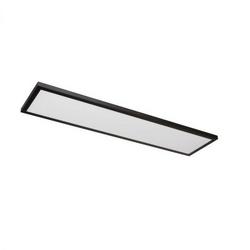 1 x 47-7/10 in. 40W 1-Light LED Contemporary and Modern Flush Mount Ceiling Fixture in Matte Black