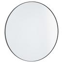 30 in. Round Mirror in Matte Black