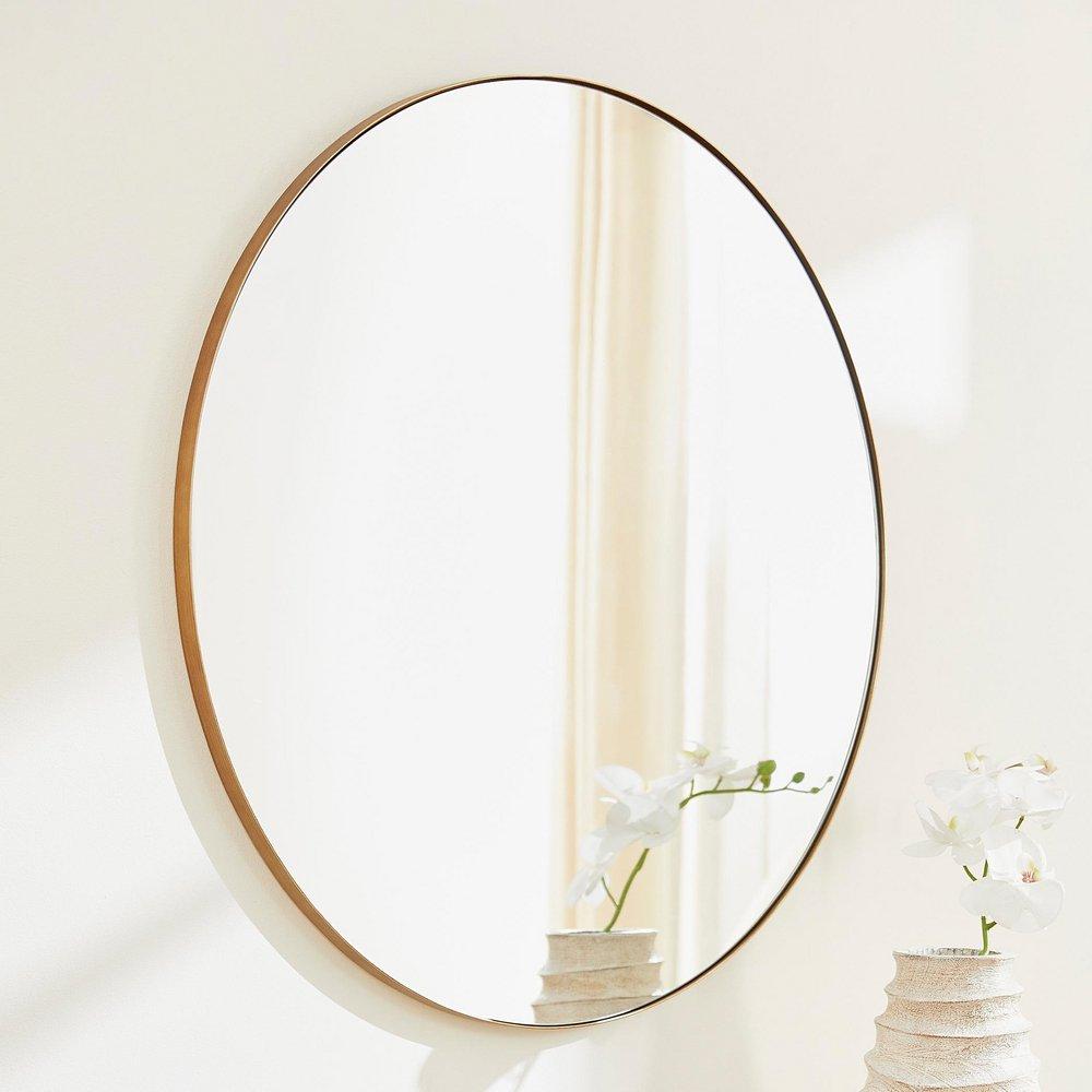 36" ROUND MIRROR - GLD 