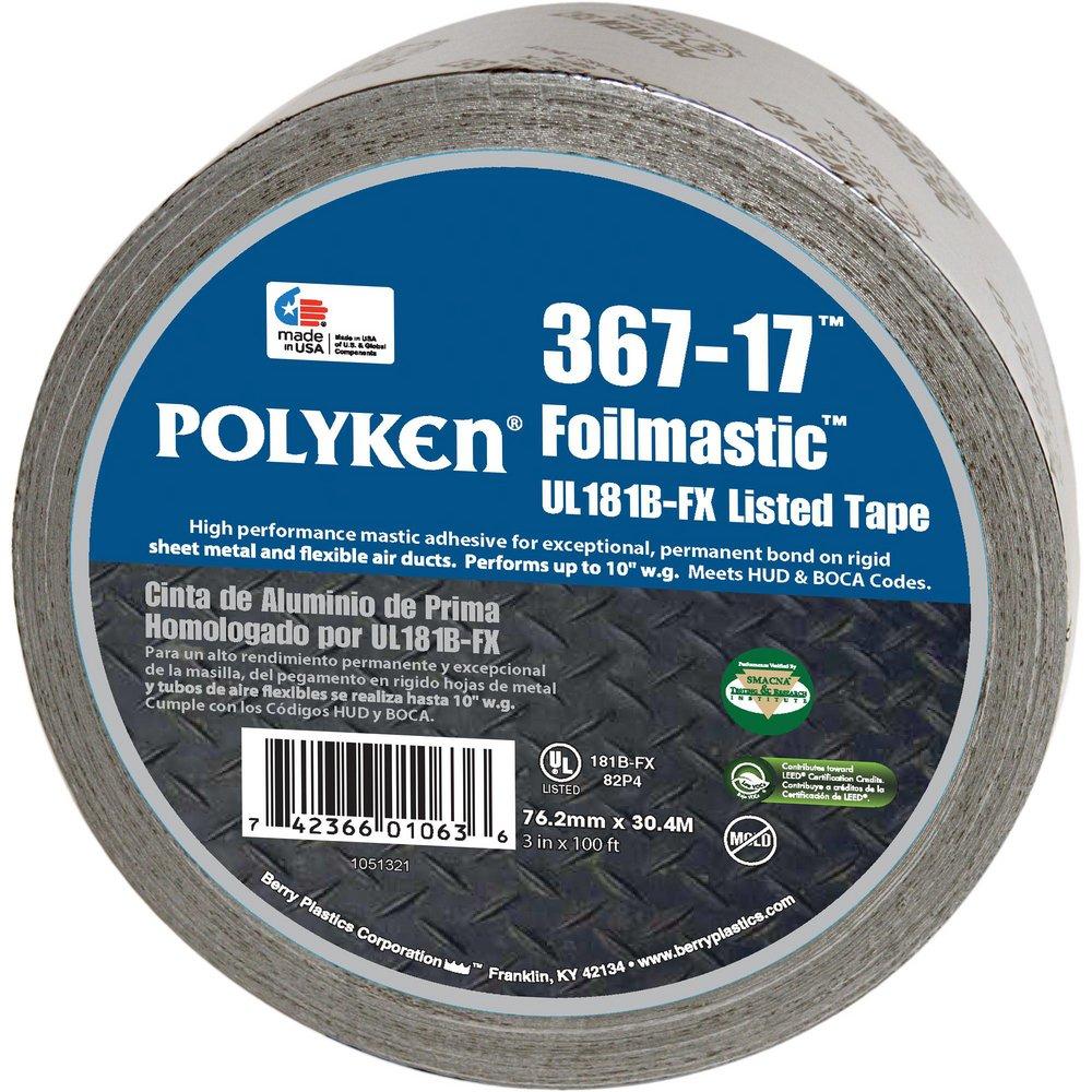 Polyken&reg; Aluminum 3 in. x 100 ft. Rubber Sealing Tape 