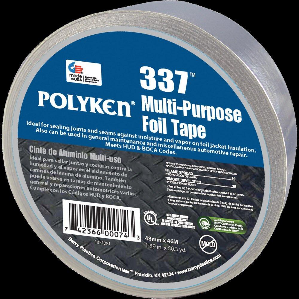 Polyken&reg; Aluminum 48mm x 46m Rubber Foil Tape 