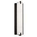 15W 1-Light 16 in. Wall Sconce in Black