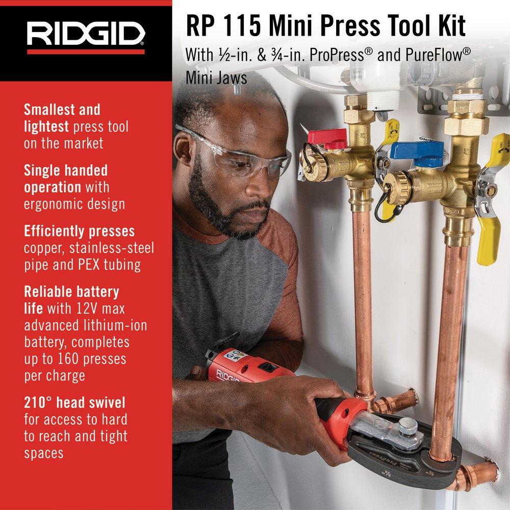 Battery Kit with ProPress & PureFlow Jaws (1/2 in.- 3/4 in.) 