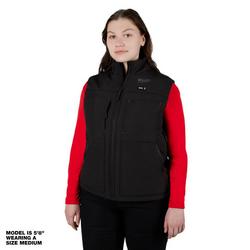 Size XL 12V 4 Piece Lithium-ion Polyester Heated Vest in Black