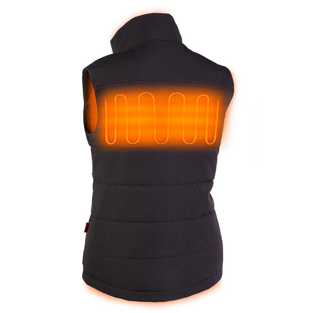 Milwaukee&reg; Black 12V 4 Piece Lithium-ion Polyester Heated Vest in Black 