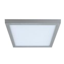 13 in. LED Square Ceiling Mount Light in Brushed Nickel