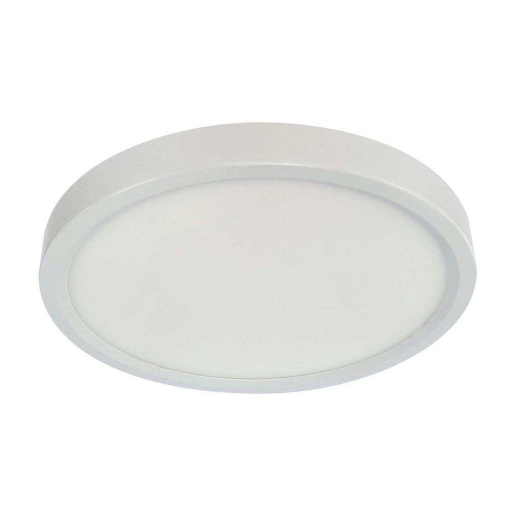7 in. High Output Ultra Slim Round Disc, Wet Listed in White 