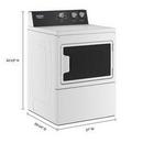 Maytag White 27 x 29-1/4 in. 240V 7.4 cu. ft. Electric Front Load Dryer 