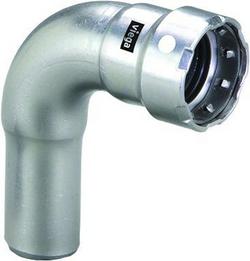 1-1/4 in. Male Sweat x Press 304 Stainless Steel 90 Degree Elbow
