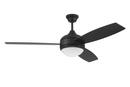 52 in. Three-Blade LED Ceiling Fan in Matte Black 