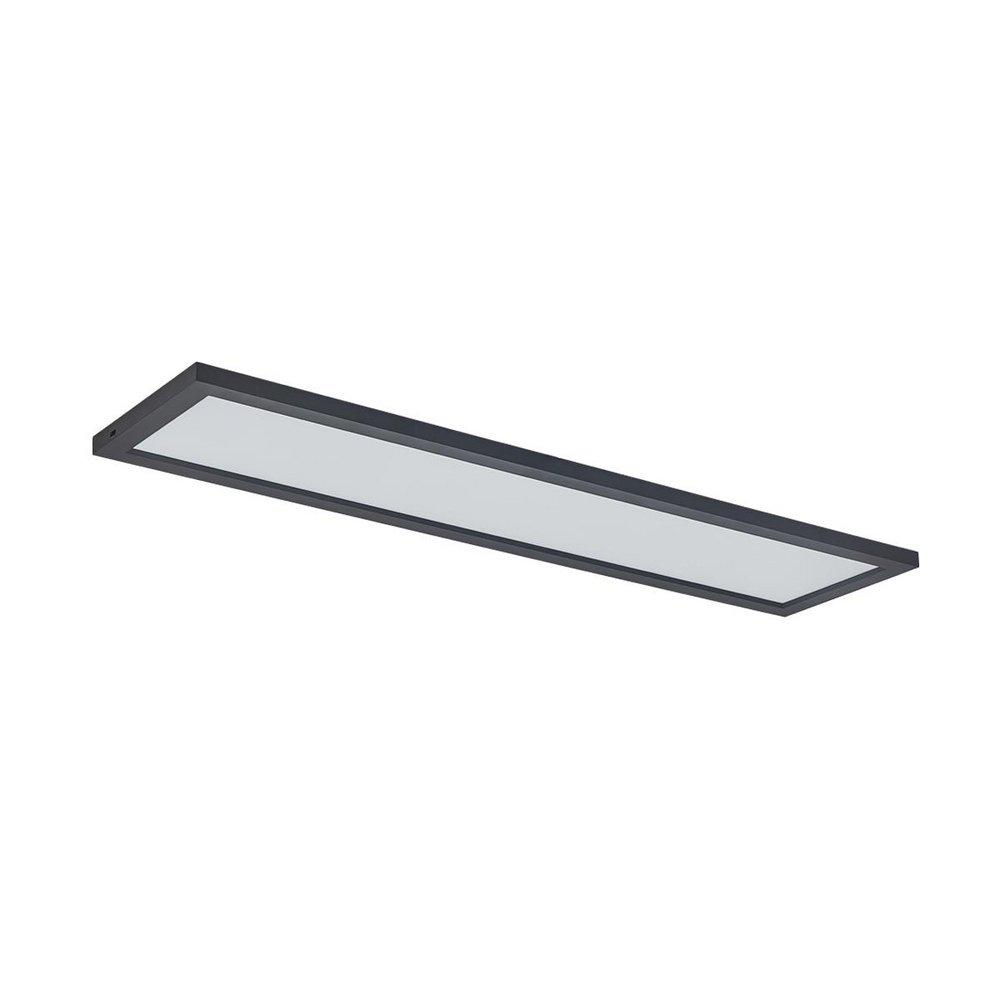 1 x 4 ft. LED Flat Panel Light Fixture in Matte Black 