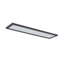 1 x 4 ft. LED Flat Panel Light Fixture in Matte Black