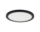 12 in. LED Color Selectable Round Flat Panel Ceiling Fixture in Matte Black 