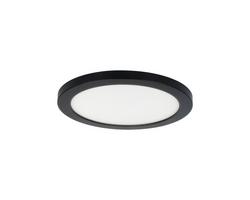 9 in. LED Color Selectable Round Flat Panel Ceiling Fixture in Matte Black
