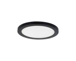 9 in. LED Color Selectable Round Flat Panel Ceiling Fixture in Matte Black