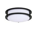 10 in. LED Round Saturn Ceiling Fixture in Matte Black