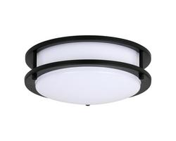 10 in. LED Flush Mount Ceiling Fixture in Matte Black