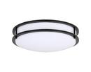 14 in. LED Round Saturn Ceiling Fixture in Matte Black