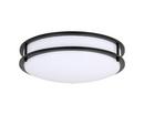 14 in. LED Flush Mount Ceiling Fixture in Matte Black