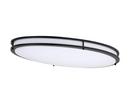LED Oval Saturn Ceiling Fixture in Matte Black