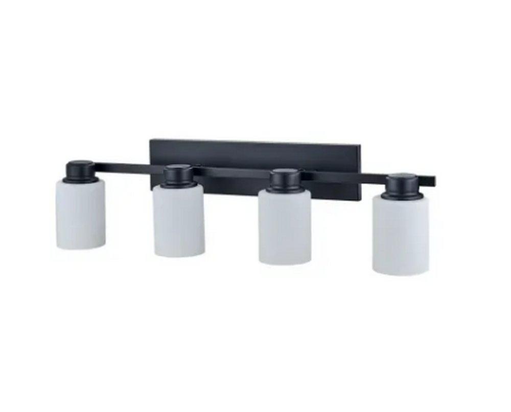 60W 4-Light Vanity Fixture in Matte Black 
